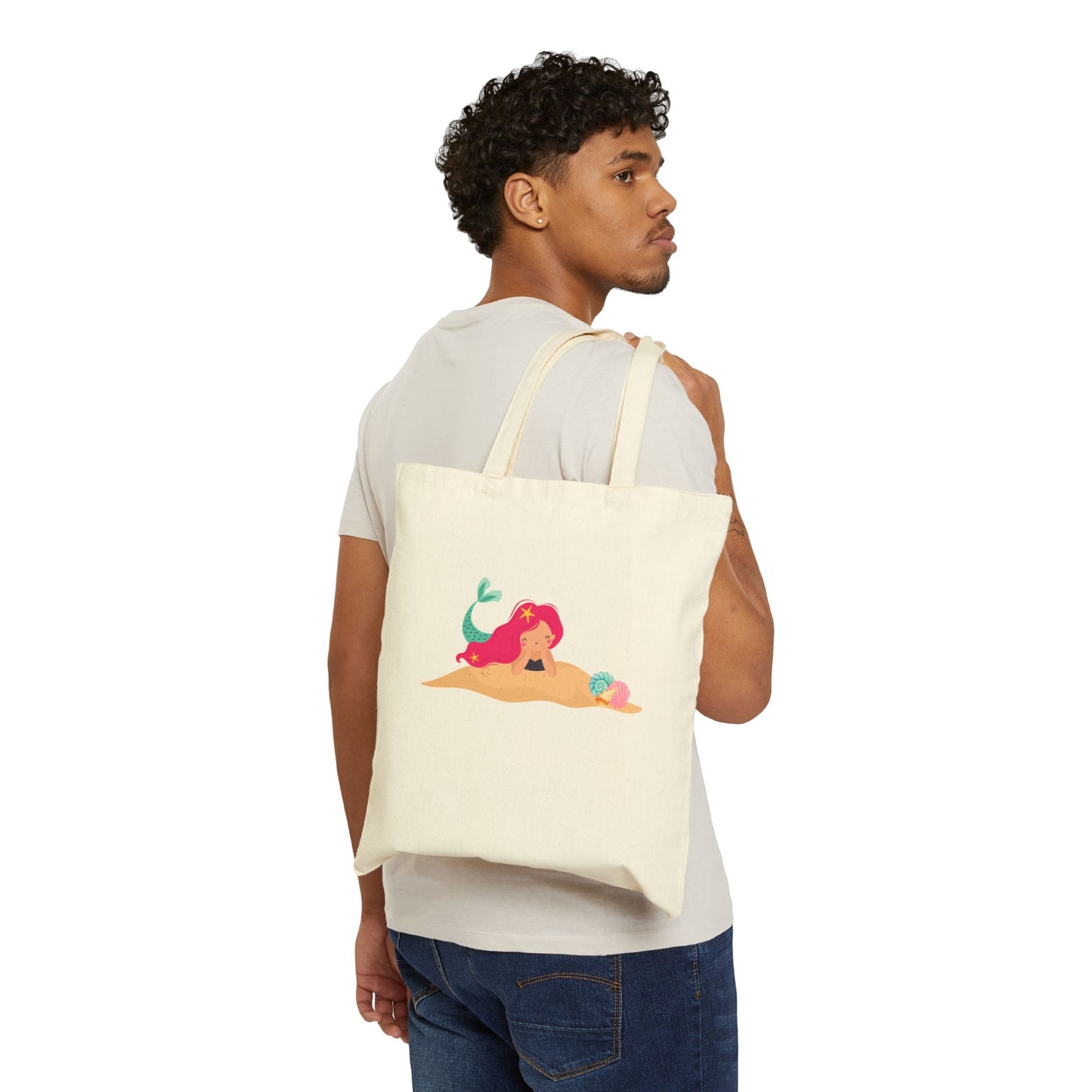 Mermaid Canvas Tote Bag