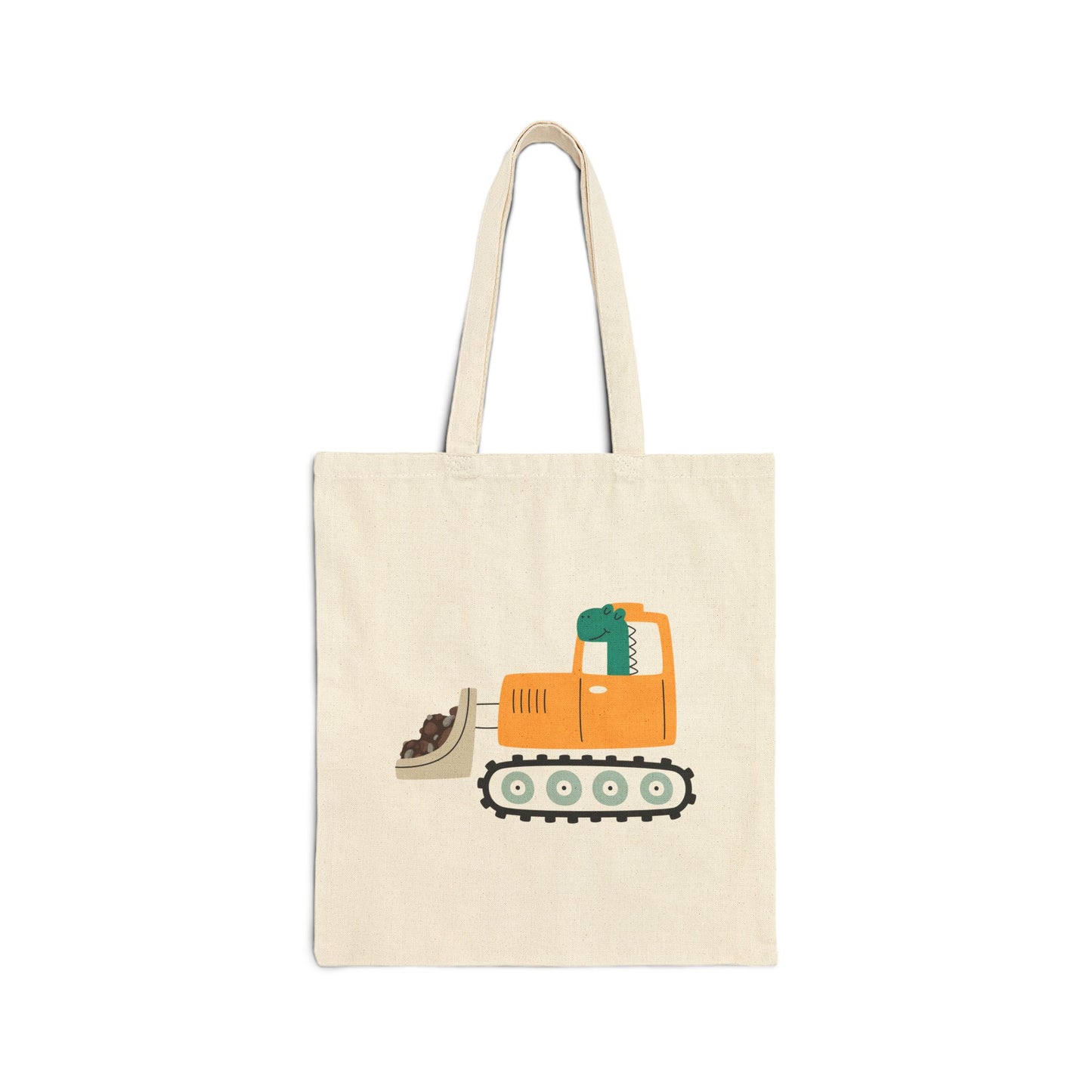 Bulldozer Canvas Tote Bag