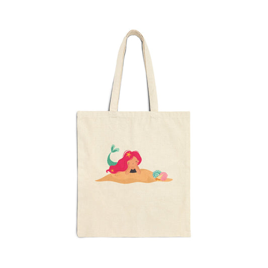 Mermaid Canvas Tote Bag